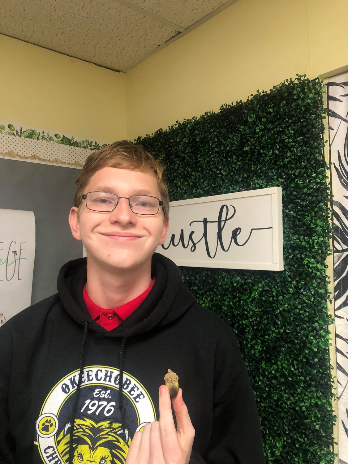 Chase 11/12th grade is an Acorn of the Week.